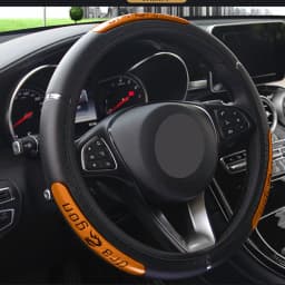 Car Steering Wheel Covers 100% Brand New Reflective Faux Leather Elastic China Dragon Design Steering Wheel Protector