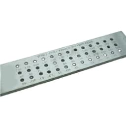Tungsten Carbide Wire Drawplate 52 Holes Round Shape 0.26-4.10mm Jewellers Draw Plate