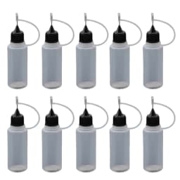 10 Pcs 5ml/10ml/20ml/30ml/50ml/100ml Empty Needle Tip Glue Bottle Applicator DIY Quilling Tool Precision Bottle for Women