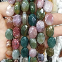 8 10 12mm Faceted Natural Stone Oval Shape Agates Crystal Turquoises Beads For Jewelry Making DIY Necklace Bracelet Accessories
