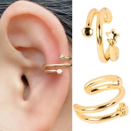 Fashion Ear Cuff Clip Earring Without Piercing Gold Silver Color Star Heart Chain Geometry Cartilage Earcuff Women Party Jewelry