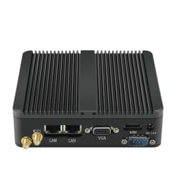 Fanless Industrial Mini PC Intel Celeron J1900 Quad Cores 4x USB Dual LAN 2x RS232 HDMI VGA WiFi Support Windows Linux