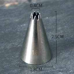 #13-22 Open Star Icing Nozzle Stainless Steel Small Size Piping Tip Cake Decorating Tips Royal Icing Pastry Tip Tools Bakeware
