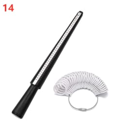 1pcs Professional Jewelry Tools Ring Mandrel Stick Finger Gauge Ring Sizer Measuring UK/US Size For DIY Jewelry Size Tool Sets