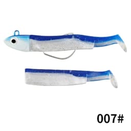 FTK Soft Black Minnow Head 5g 12g 25g Soft Lure Jig Bait Bass Pike Fishing Silicone Baits Crank Hook Jigging Bass Zander