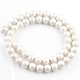 Frosted Matte Hematite Stone Beads Rose Gold Silver Color Natural Round Spacer Beads For Jewelry DIY Making Bracelet Accessories