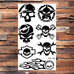Badge Pirate Temporary Tattoos For Men Adults Realistic Infinite Pirate Ship Lighthouse Fake Tattoo Sticker Body Arm Tatoos DIY