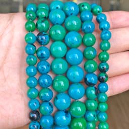 Natural Stone Beads 4-12mm Lava Rose Quartz Tiger Eye Turquoise Labradorite Round Beads for Jewelry Making Diy Bracelet 15inch