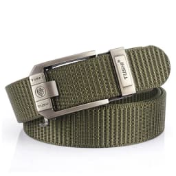 HSSEE New Casual Belt for Men 3mm Tight Nylon Tactical Outdoor Belt Metal Automatic Buckle Jeans Waistband Girdle Male Gift