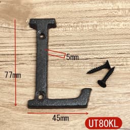 Metal Letters House Numbers Retro 3D Sign Cafe Wall Creative Cast Iron Decoration Doorplate Digital Arabic Furniture Hardware