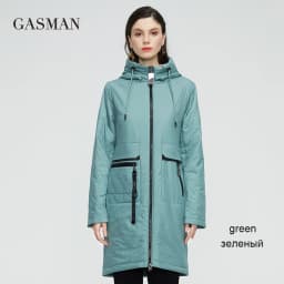 GASMAN 2022 New Women's autumn coat long Thin Cotton parka casual fashion ladies trench high quality spring jacket 81872