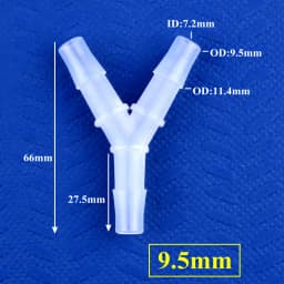 5~200pcs 2.4~12.7mm PP Y-Style Tee Connectors Aquarium Tank Air Pump Aerator Hose Pagoda Joints Irrigation Water Pipe Fittings