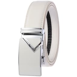 CETIRI 130cm 140cm 150cm 160cm Plus Size Long Belt White Men Belt Alloy Automatic Buckle Real Leather Belts Luxury Brand