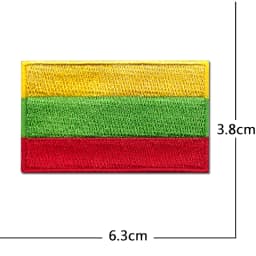 National Flag Computer Embroidery Patches Clothes Sticker Ironing Sew Applique Montenegro Northern Ireland Norway Poland Moldova