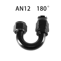 AN4/6/8/10/12 Straight 0°/45°/90°/180° Degree Reusable Hose End Fitting Adapter For Swivel PTFE Oil Fuel Line Hose End Fitting