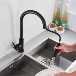 Rozin Smart Touch Kitchen Faucet Brushed Gold Pull Out Sensor Faucets Black/Nickel 360 Rotation Crane 2 Outlet Water Mixer Taps
