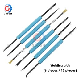 6pcs Desoldering Aid Tool Circuit Board Soldering Welding Auxiliary Tools Assist Set Soldering Aid PCB Cleaning Kit Repair Tools
