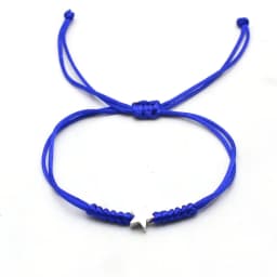 Silver Color Five Pointed Star Women Bracelet Handmade Braid Simple Adjustable Red String Charm Bracelets for Women Girl Jewelry