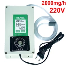 2000mg/h Ozone Generator Machine Home Air Water Sterilizer Purifier Disinfection for Oil Fruits Vegetables Meat Food