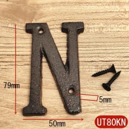 Metal Letters House Numbers Retro 3D Sign Cafe Wall Creative Cast Iron Decoration Doorplate Digital Arabic Furniture Hardware