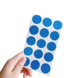 100pcs/lot Round Golden Silver Blue Scratch Coating Cute Stickers DIY Multifunction Gifts Scraping Sticker