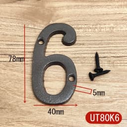 Metal Letters House Numbers Retro 3D Sign Cafe Wall Creative Cast Iron Decoration Doorplate Digital Arabic Furniture Hardware