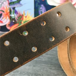 43MM Wide Double Buckle Belt Leather Belts Without Buckles Men Belt Ceinture Mens Leather Belts Without Buckles Jeans Belt SP18