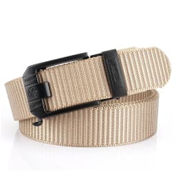 HSSEE New Casual Belt for Men 3mm Tight Nylon Tactical Outdoor Belt Metal Automatic Buckle Jeans Waistband Girdle Male Gift