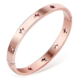NIBASTAR Hollow Star Bracelets & Bangles For Women Fashion Stainless Steel Sweet Romantic Bracelet Rose Gold Color Jewelry Gift