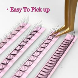 ABONNIE Premade Volume Fans Short Stem 3d/4d/5d/6d Russian Eyelash Extension Mink Eyelash Extension All Size Lashes Tray
