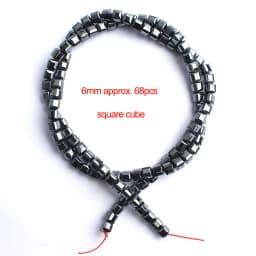 Natural Stone Hematite Beads Flat Round Disc Oval Heart Square Circle Loose Spacer Beads For Necklace Bracelet Making