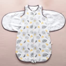 Baby Sleeping Bag Wearable Blanket Newborn Swaddle Wrap Sack Gauze Bamboo Cotton Spring 1Tog Sleep Bag Changing Diaper 0-24M
