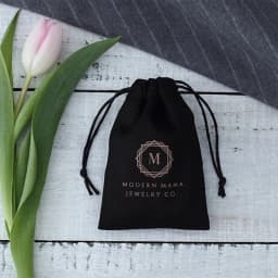100Pcs Black Jewelry Drawstring Bag Custom Flannel Velvet Suede Gift Packaging Pouch Gift Organizer Wedding Favors Makeup Sack