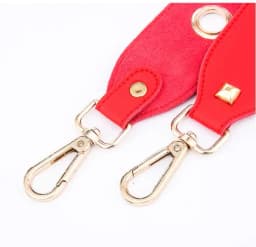 PU Leather Rivet Bag Strap Women Shoulder Crossbody Bag Belt Solid Wide Strap Bag Part Accessories Female Messenger Bag Strap