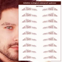 6D Eyebrow Tattoo Sticker Waterproof Eyebrow Templates Tools Cosmetics Professional Makeup Eye Brow Shaper Eyebrows Sticker