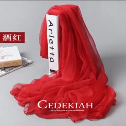 Korean Solid Transparent Chiffon Travel Holiday Beach Towel Sunscreen Shawl Female Summer Air Conditioning Ice Silk Scarf M10