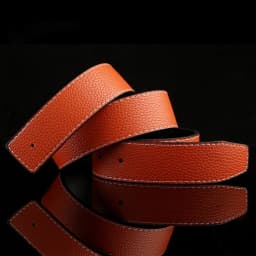 ECHAIN Vintage Luxury Designer Belts Men High Quality Male Women H Belt Genuine Real Leather without Buckle Strap for Jeans