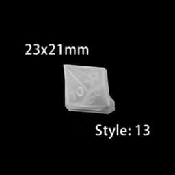 19 Shapes Dice Silicone Molds Fillet Square Triangle Dice Epoxy Resin Mold For DIY Crystal Dice Carfts Jewelry Making Supplies