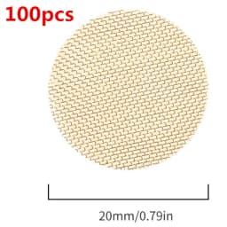 100pcs 16/20mm Thickened Multifunctional Hookah Water Pipe Brass Copper/Stainless Steel Tobacco Metal Filters Pipe Screen Gauze