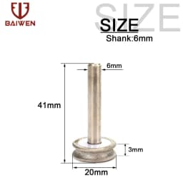 Concave Diamond Abrasive Grinding Wheel Glass Round Burr Drill Bits 2mm-12mm for Bracelet Ring Jade Carving Polishing