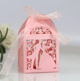 25pcs Wedding Bride Bridegroom Boutique Gift Box for Guest Favors Packaging Party Valentine's Day Gifts Wrapping Boxes Wholesale