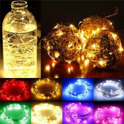 New 2M 3M 5M 10M Copper Wire LED String Lights Holiday Lighting Fairy Garland For Christmas Tree Wedding Party Decoration
