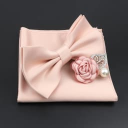 Mens Wedding Bow Tie Brooch Set Romantic Solid Color Silk Polyester Jacquard Woven Bowtie Lapel Pin Hanky Men Gifts Accessories