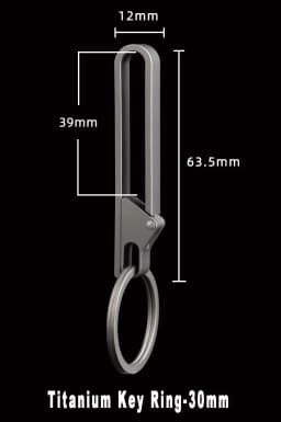 High Quality Titanium Alloy Keychain Men's Super Light Belt Waist Hanging CAR Key Chain Keyring Easy To Use Pendant Belt Buckle