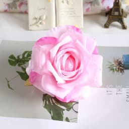 30pcs/Lot 9cm-10cm Large Artificial White Rose Silk Flower Heads DIY Wedding Decoration Wreath Scrapbooking Craft Fake Flowers