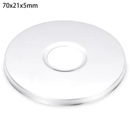 1Pcs Stainless Steel Water Pipe Wall Covers Self-Adhesive Shower Faucet Decorative Cover Chrome Finish Bathroom Accessories