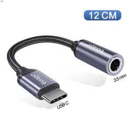 Essager Type C to 3.5mm Earphone Jack AUX USB C Cable Headphones Adapter 3.5 Jack Audio cable For Huawei P20 Xiaomi Mi 10