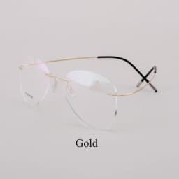 BCLEAR Titanium Alloy Glasses Frame Men 2022 New Women Rimless Prescription Pilot Eyeglasses Myopia Optical European Eyewear