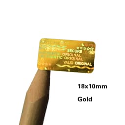 Various specifications 10x25mm 10x20mm 10x18mm Lock Secure Genuine Authentic Valid Original hologram stickers