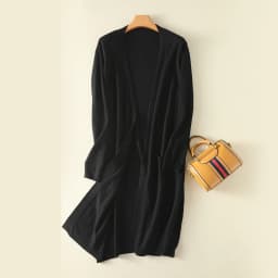 Cardigan Women's Fall/Winter New Mid-Length Sweater Coat Loose Solid Color Knitted Long-Sleeved Blouse Korean Fashion Big Size